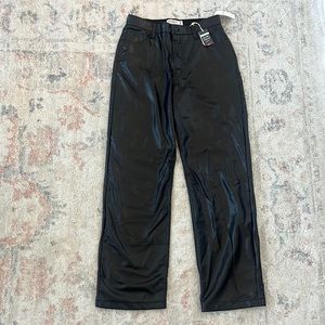 Abercrombie Curve Love 90s Relaxed Leather Pants